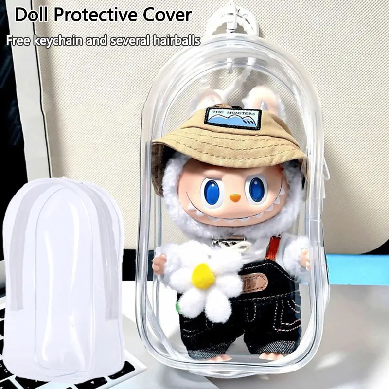 Clear Bag Keychain For LABUBU Plush Doll Protective Cover Hanging Display Case,Protective Case,Plastic PVC Storage Box
Clear Bag Keychain For LABUBU Plush Doll Protective Cover Hanging Display Case,Protective Case,Plastic PVC Storage Box