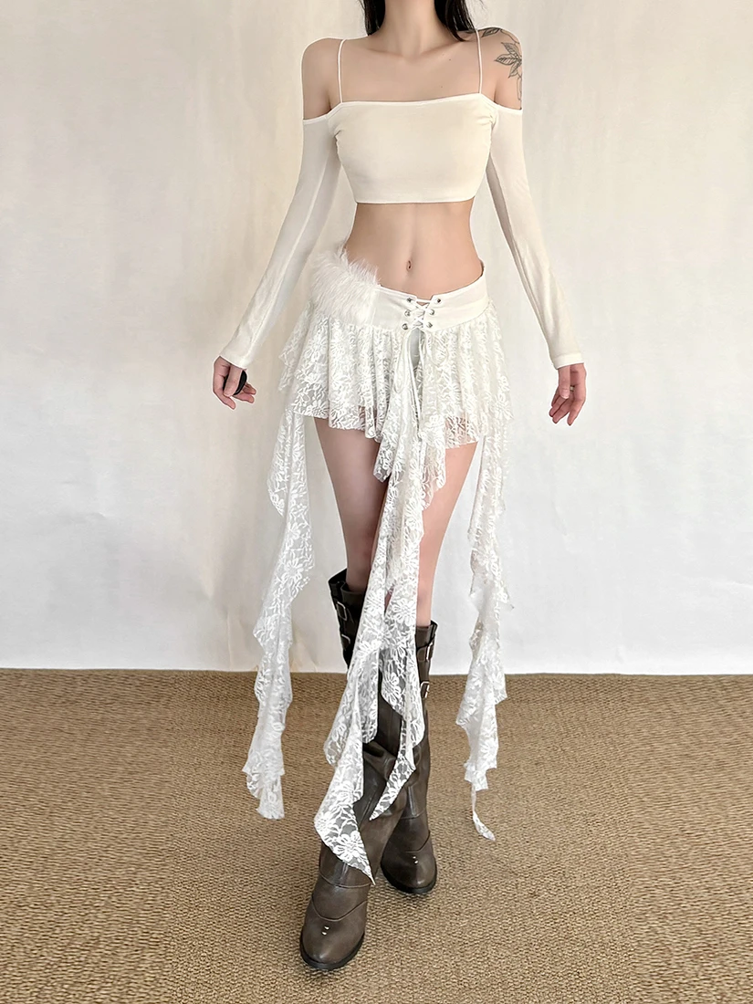 Sisjuly Bohemian Romantic Feel Fashionable Lace Trimmed Asymmetrical Skirt Women's High Waist Polyester Micro Elastic A-Line ...
Sisjuly Bohemian Romantic Feel Fashionable Lace Trimmed Asymmetrical Skirt Women's High Waist Polyester Micro Elastic A-Line ...