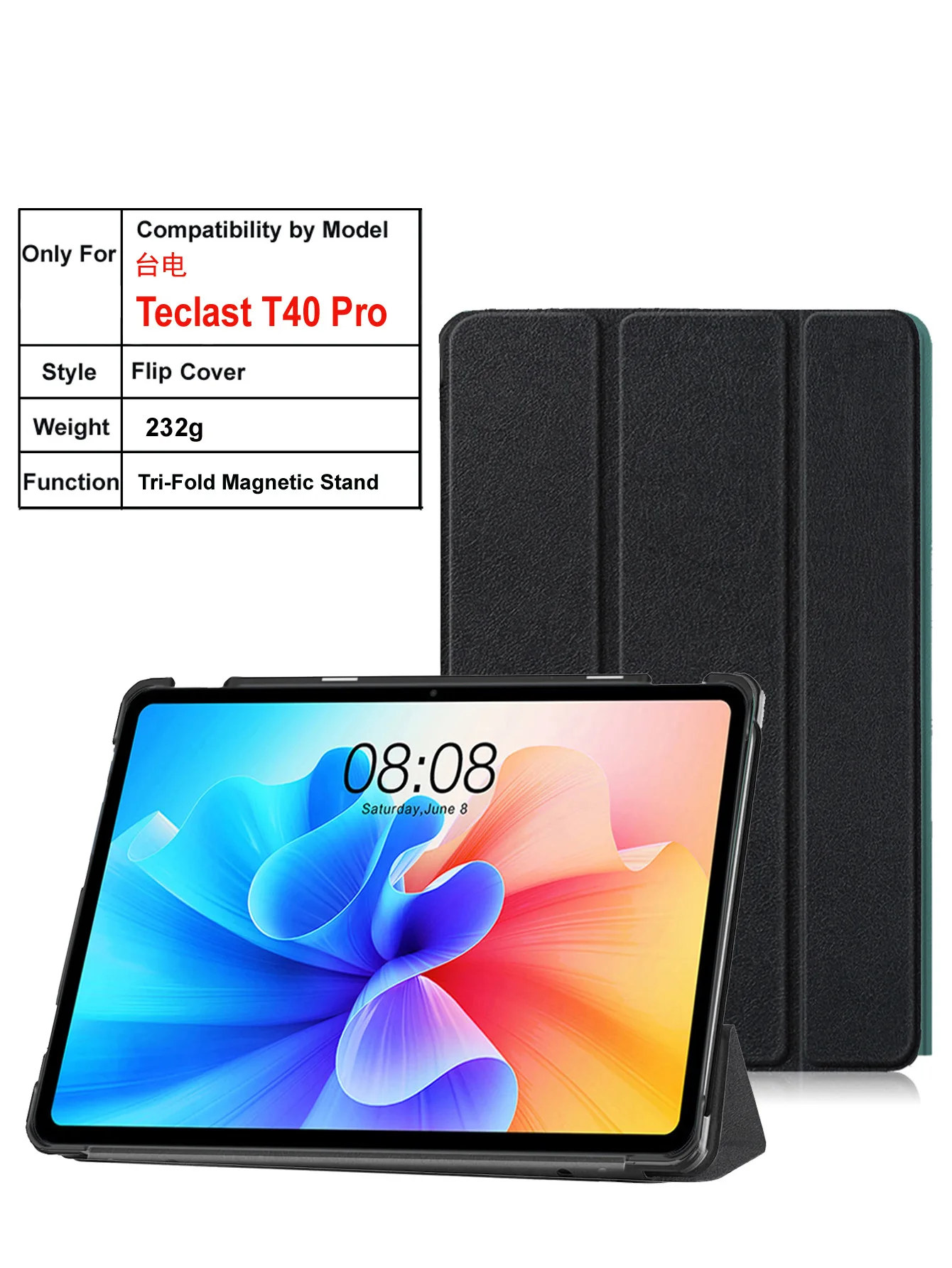 Case For Teclast T40 Pro 10.4" Smart Tablet Case Slim Magnetic Cover with Hard PC Back Shell
Case For Teclast T40 Pro 10.4" Smart Tablet Case Slim Magnetic Cover with Hard PC Back Shell