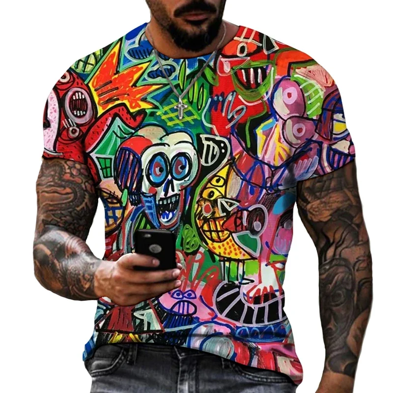 New Design European American Men's Retro 3D T-shirt Spring Summer Short Sleeve Top Brand Clothing Plus Size Free Delivery
New Design European American Men's Retro 3D T-shirt Spring Summer Short Sleeve Top Brand Clothing Plus Size Free Delivery