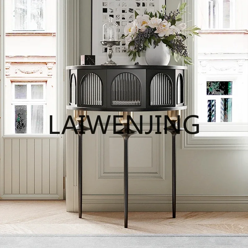 French Style Chinese Style Home Console Tables Semi-round opposite Door Entrance Cabinet Living Room Corridor Storage Rack
French Style Chinese Style Home Console Tables Semi-round opposite Door Entrance Cabinet Living Room Corridor Storage Rack