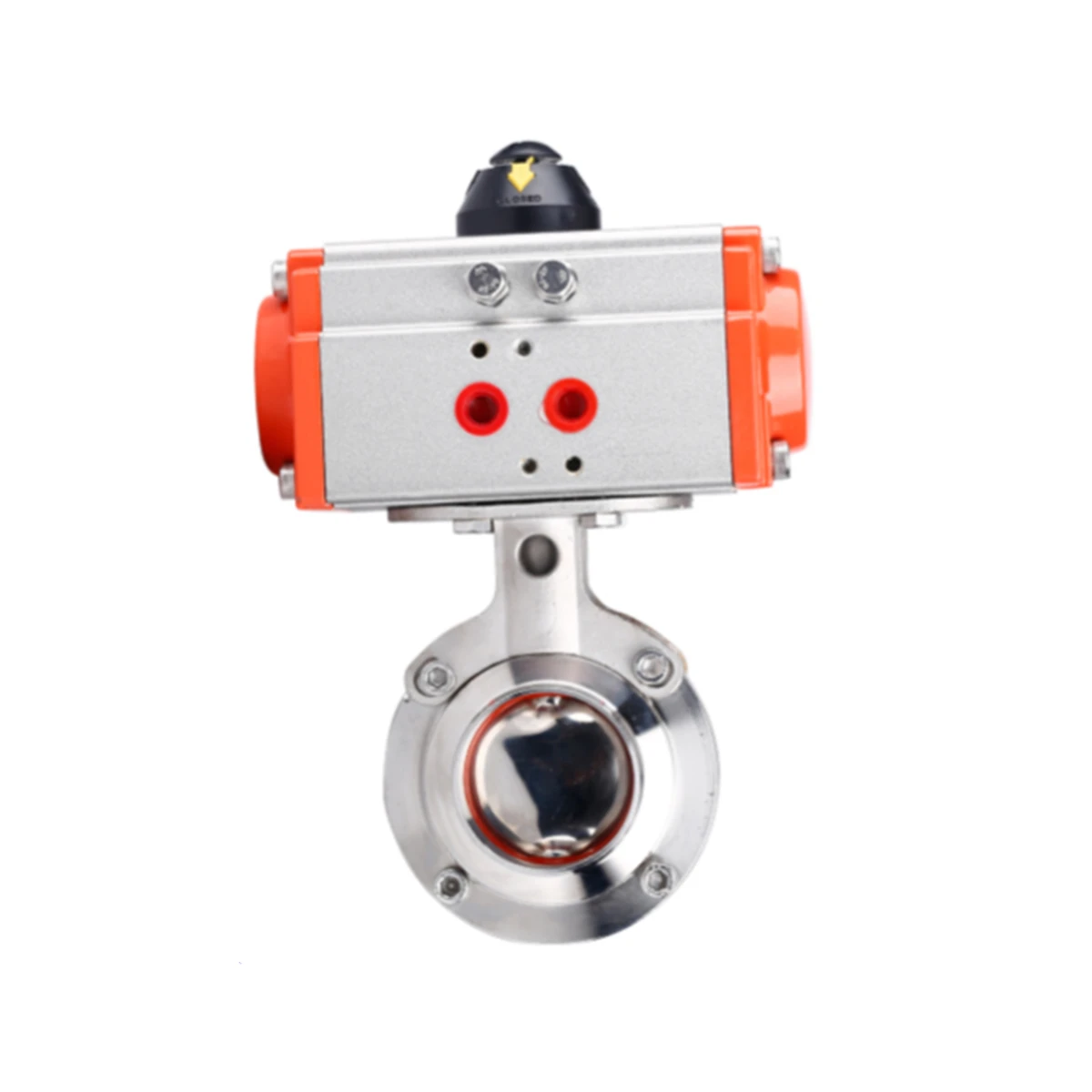 1-1/2" Welding OD 38mm Stainless Steel 316 Sanitary Pneumatic Butterfly Valve Silicone Seal
1-1/2" Welding OD 38mm Stainless Steel 316 Sanitary Pneumatic Butterfly Valve Silicone Seal