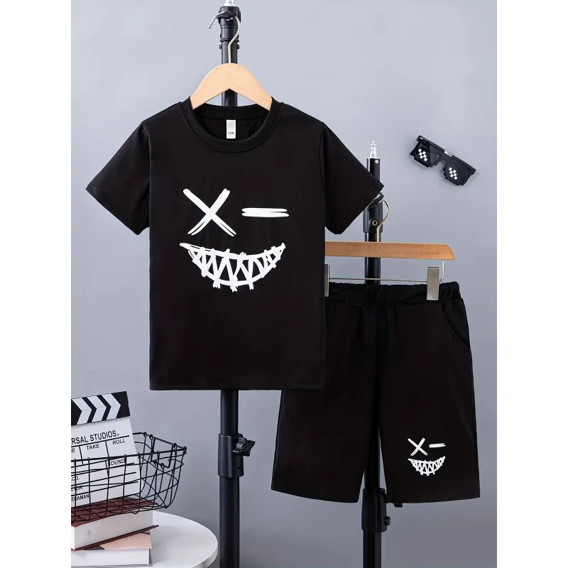 Painted jacket and shorts set - two-piece - youth male printed sports outfit
Painted jacket and shorts set - two-piece - youth male printed sports outfit