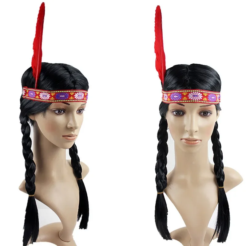 Funny Wig Set Curly Hair Cosplay Indian Headdress Halloween Party Masquerade Ball Props
Funny Wig Set Curly Hair Cosplay Indian Headdress Halloween Party Masquerade Ball Props
