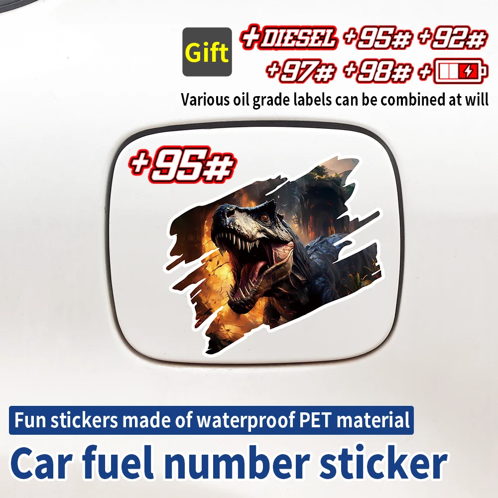 Dinosaur Animals Car Fuel Tank Cap Stickers Fuel Number Reminders Diesel and Gasoline Decals Creative Vinyl Stickers Accessories
Dinosaur Animals Car Fuel Tank Cap Stickers Fuel Number Reminders Diesel and Gasoline Decals Creative Vinyl Stickers Accessories