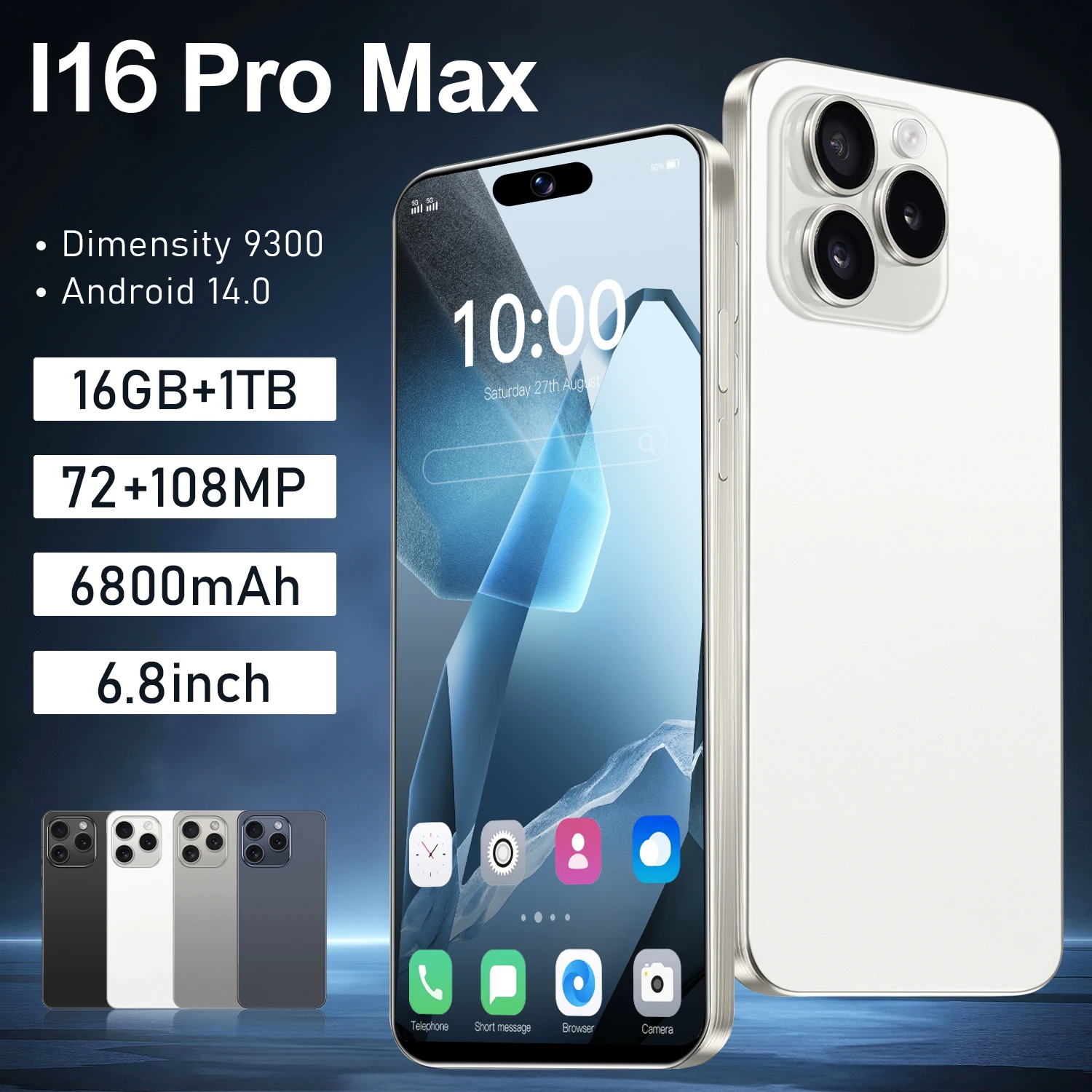 2025 New High Quality For i16 Pro Max 6.8Inch LCD Smartphone Display Touch Screen Display Panel Dynamic 6800mAh Moblie Phones
2025 New High Quality For i16 Pro Max 6.8Inch LCD Smartphone Display Touch Screen Display Panel Dynamic 6800mAh Moblie Phones