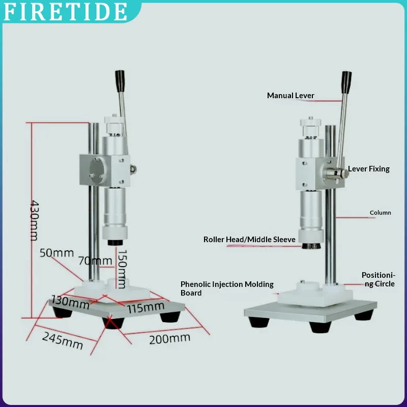 Manual Desktop Perfume Bottle Crimper and Capping Tool Machine, Perfume Sprayer Sealer Crimping Plier for 13mm 15mm 18mm 20mm
Manual Desktop Perfume Bottle Crimper and Capping Tool Machine, Perfume Sprayer Sealer Crimping Plier for 13mm 15mm 18mm 20mm