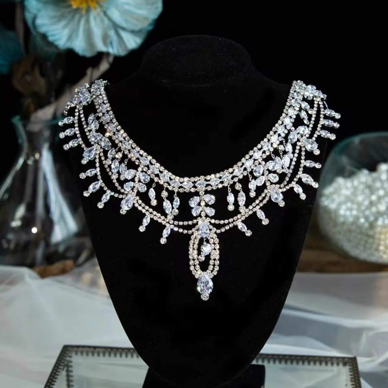 Luxury Multi Layer Rhinestone Necklace Elegant Noble Bridal Wedding Jewelry Dress Banquet Accessories New
Luxury Multi Layer Rhinestone Necklace Elegant Noble Bridal Wedding Jewelry Dress Banquet Accessories New