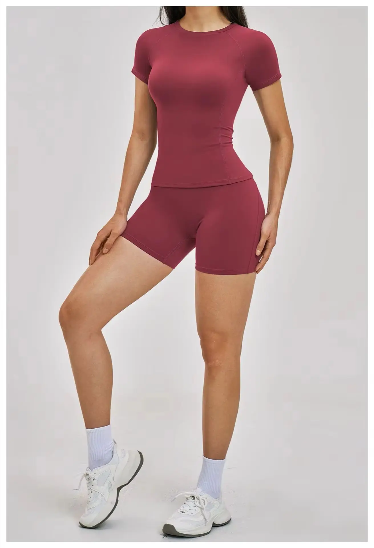2 Pieces Impact Sports Sets Fitness Set Women Tracksuit Workout Outfits Running Sports Shorts Gym Suit Short Sleeve Yoga Top
2 Pieces Impact Sports Sets Fitness Set Women Tracksuit Workout Outfits Running Sports Shorts Gym Suit Short Sleeve Yoga Top