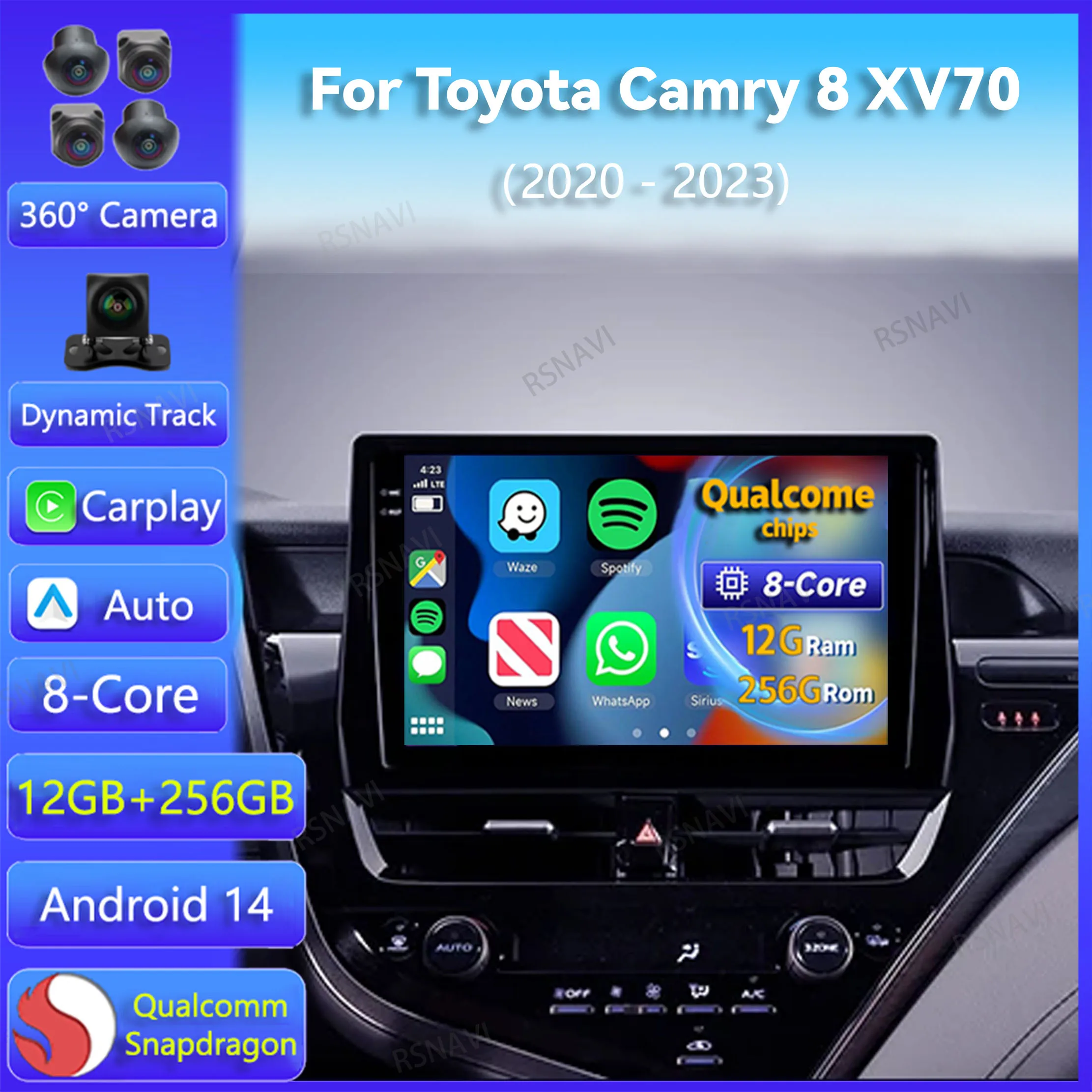Android 14 Carplay Auto For Toyota Camry 8 XV70 2020 2021 - 2023 Car Radio GPS Video Stereo 2Din Player Multimedia Head Unit BT
Android 14 Carplay Auto For Toyota Camry 8 XV70 2020 2021 - 2023 Car Radio GPS Video Stereo 2Din Player Multimedia Head Unit BT