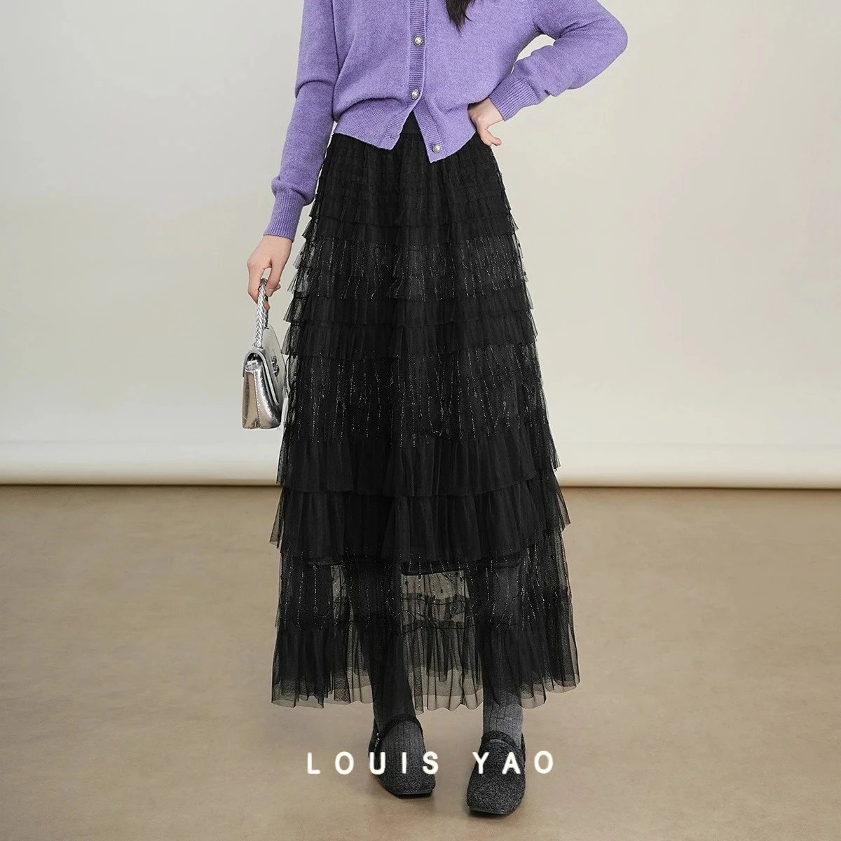 LOUIS YAO Women's A-LINE Skirt 2025 Autumn Delicate Design Gentle Tulle Long Women's Skirt Sweet Elegant Charm Dot Cake Skirt
LOUIS YAO Women's A-LINE Skirt 2025 Autumn Delicate Design Gentle Tulle Long Women's Skirt Sweet Elegant Charm Dot Cake Skirt