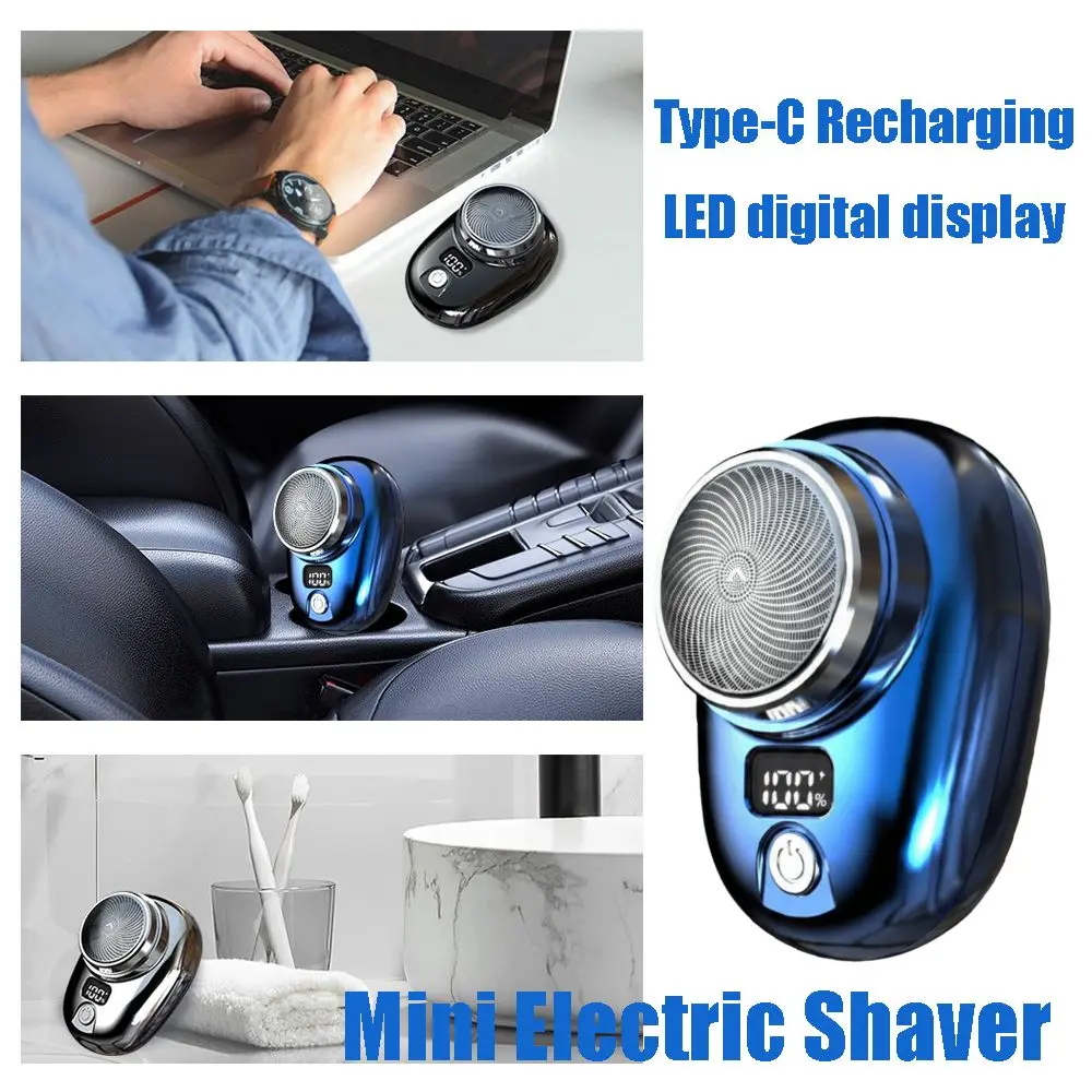 Cordless Mini Electric Shaver Waterproof USB Rechargeable Electric Beard Shaver Lightweight LED digital display
Cordless Mini Electric Shaver Waterproof USB Rechargeable Electric Beard Shaver Lightweight LED digital display