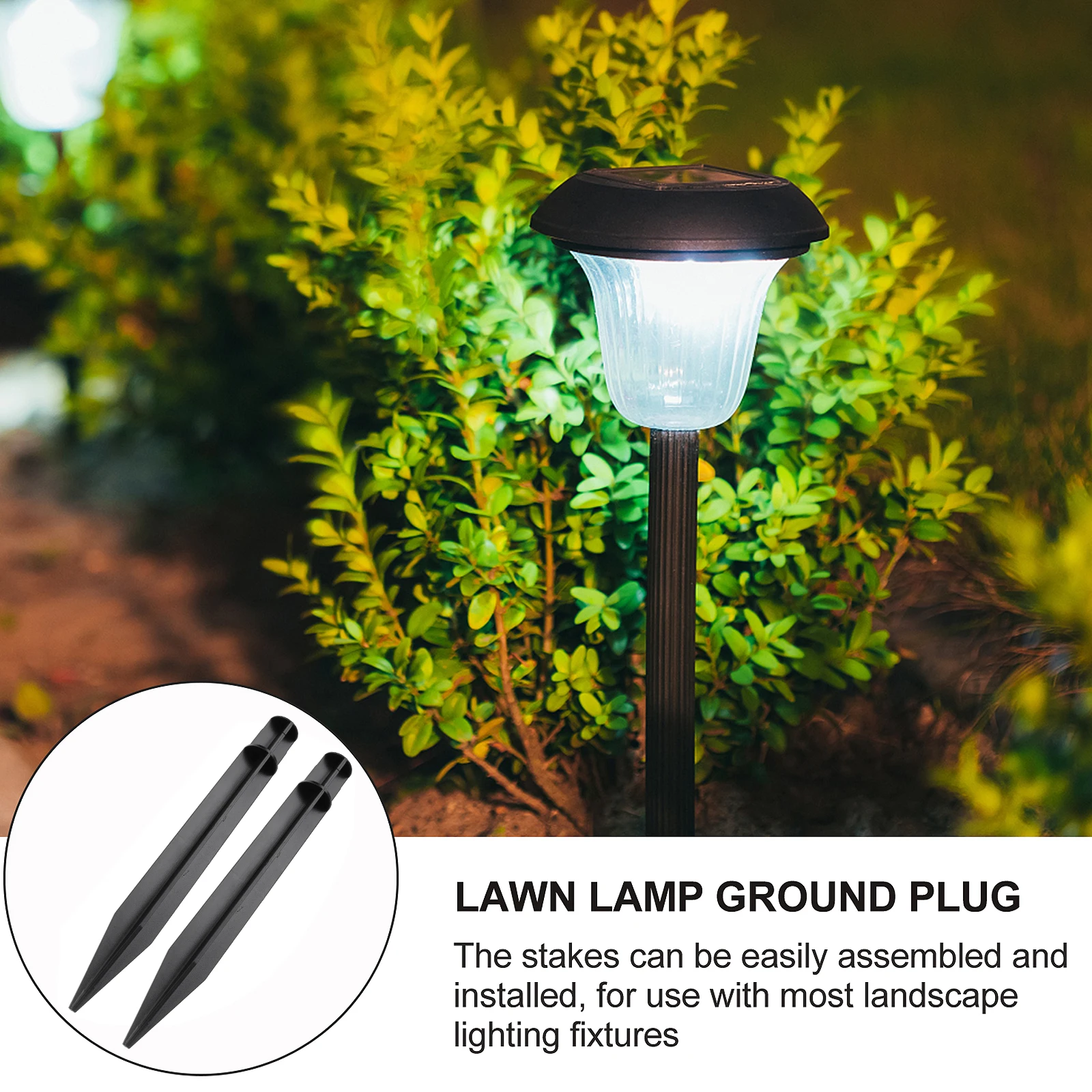 8pcs Lawn Lamp Ground Plug Landscape Spike Light Sturdy Plastic Lightweight Easy Assembly Holiday Party Decoration Ground Spike
8pcs Lawn Lamp Ground Plug Landscape Spike Light Sturdy Plastic Lightweight Easy Assembly Holiday Party Decoration Ground Spike