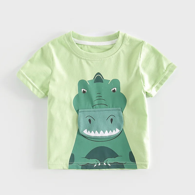 2024 New Summer Tops Cute Tees Shirts Cartoon Dinosaurs Pattern Baby Boys Clothes for Children's Clothifor Children's Clothing
2024 New Summer Tops Cute Tees Shirts Cartoon Dinosaurs Pattern Baby Boys Clothes for Children's Clothifor Children's Clothing