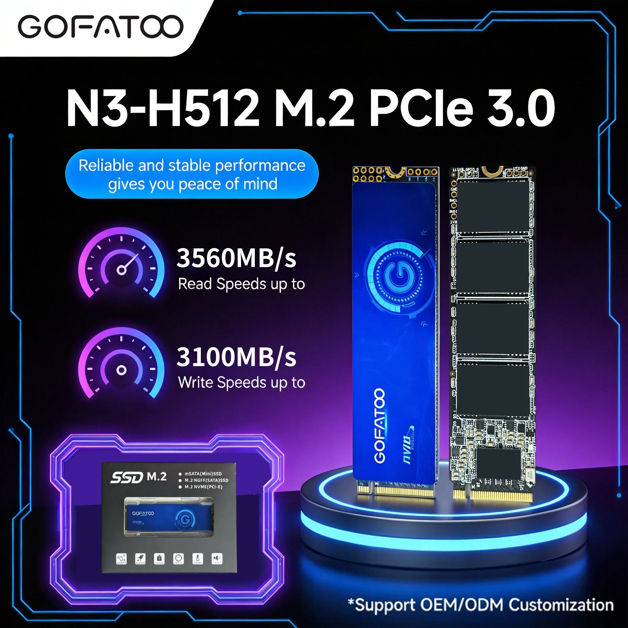 GOFATOO SSD M2 NVME 128GB 256GB 512GB 1TB SSD M.2 2280 PCIe 3.0×4 Internal Solid State Drive For Laptop Desktop Game Console
GOFATOO SSD M2 NVME 128GB 256GB 512GB 1TB SSD M.2 2280 PCIe 3.0×4 Internal Solid State Drive For Laptop Desktop Game Console