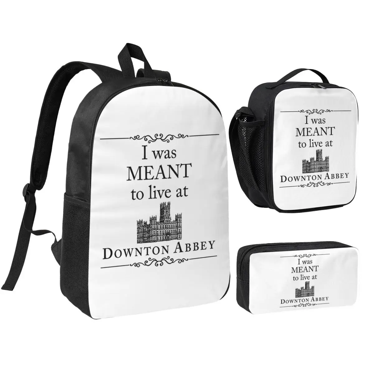 I Was Meant To Live At Downton Abbey Backpack BookBag School Bag Laptop Shoulder Bags 3ps Insulated Lunch Bag Pencil Case
I Was Meant To Live At Downton Abbey Backpack BookBag School Bag Laptop Shoulder Bags 3ps Insulated Lunch Bag Pencil Case