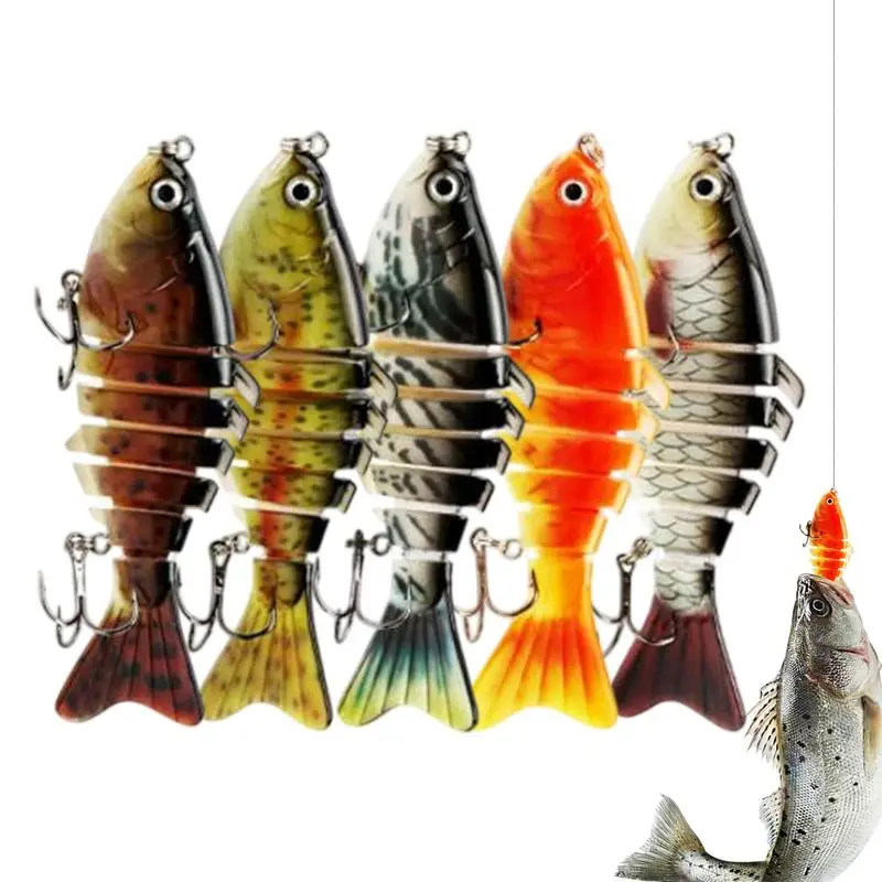 Trout Lures 5 Pieces Realistic Robotic Fishing Lure Robotic Floating Jointed Hard Swimbaits For Catfish Crappie Sea Saltwater
Trout Lures 5 Pieces Realistic Robotic Fishing Lure Robotic Floating Jointed Hard Swimbaits For Catfish Crappie Sea Saltwater