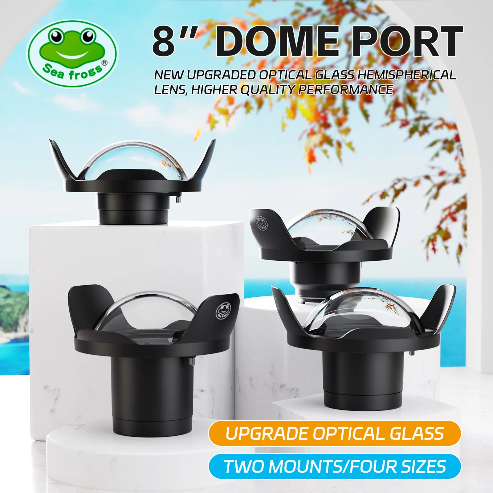 Seafrogs 8inch Glass Dome Port For Sony Canon Nikon Plastic Underwater Waterproof Case Diving Housing
Seafrogs 8inch Glass Dome Port For Sony Canon Nikon Plastic Underwater Waterproof Case Diving Housing