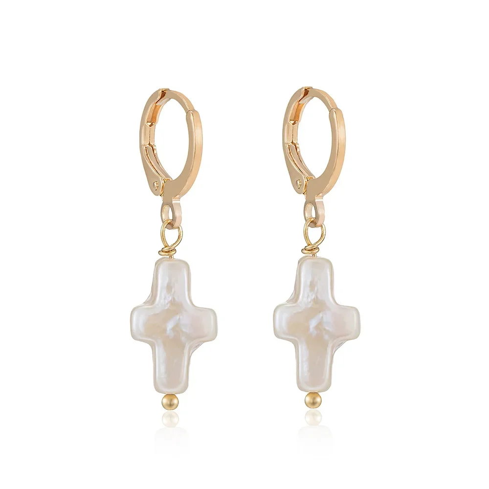 Cross Stainless Steel Popular Simple Imitation Pearl Earrings for Girls Fashion Niche Elegant Earrings Ladies Jewelry Gifts
Cross Stainless Steel Popular Simple Imitation Pearl Earrings for Girls Fashion Niche Elegant Earrings Ladies Jewelry Gifts
