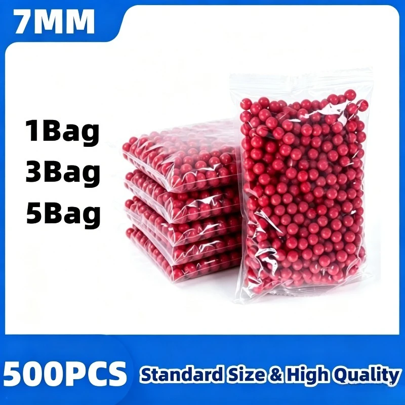 7mm Standard Size Soft Round Balls, 500Pcs Elastic Solid Refill Bullets Universal Accessories For Most Toy Gun Models
7mm Standard Size Soft Round Balls, 500Pcs Elastic Solid Refill Bullets Universal Accessories For Most Toy Gun Models