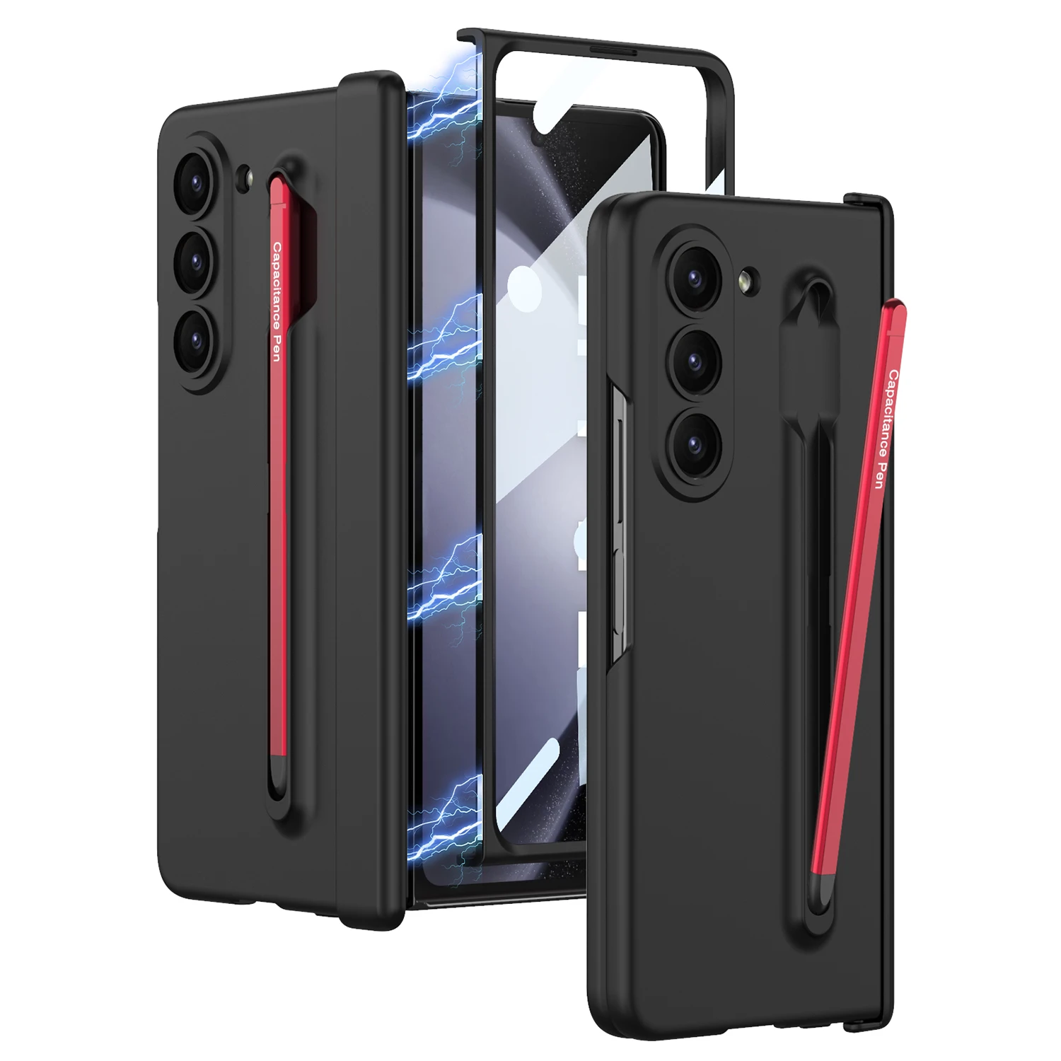 For Samsung Galaxy Z Fold 5 Case Skin-feeling Matte Magnetic Folding Hinge With Colorful Pen Slot Tempered Film Shockproof Cover
For Samsung Galaxy Z Fold 5 Case Skin-feeling Matte Magnetic Folding Hinge With Colorful Pen Slot Tempered Film Shockproof Cover