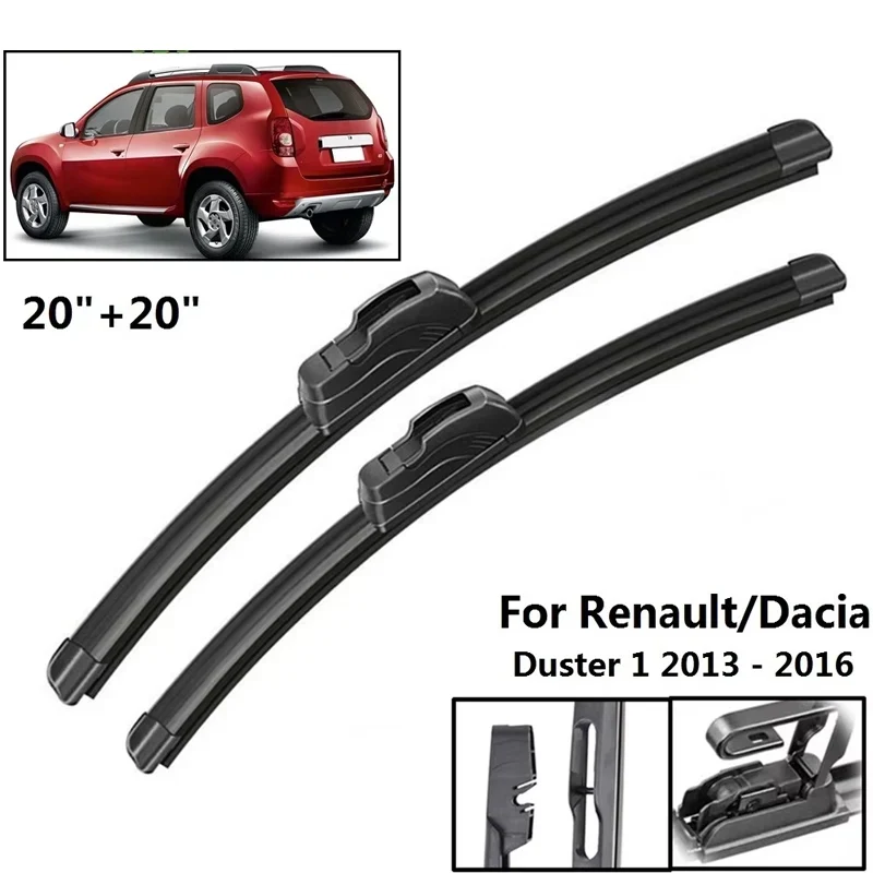 20"+20" Front Rear Wiper Blades Set Kit For Dacia Renault Duster 1 2013 2014 2015 2016 Windshield Windscreen Window Brushes
20"+20" Front Rear Wiper Blades Set Kit For Dacia Renault Duster 1 2013 2014 2015 2016 Windshield Windscreen Window Brushes