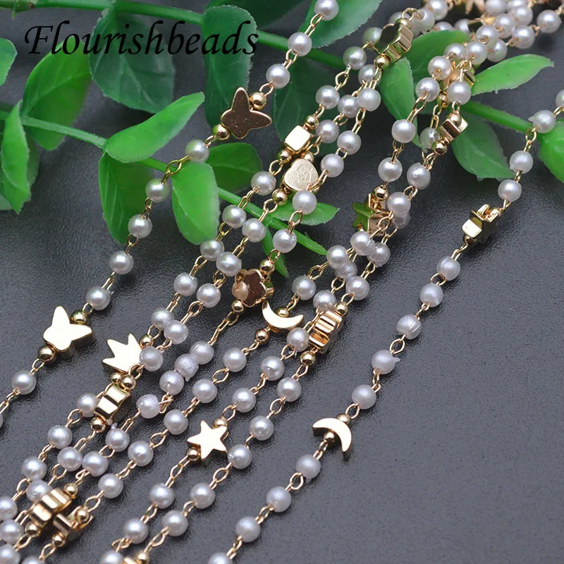 10 Meter DIY Handmade Accessories Plastic Pearl Necklace Chain Crown Star Moon Shape 3mm Beads Chain for Jewelry Making Supplier
10 Meter DIY Handmade Accessories Plastic Pearl Necklace Chain Crown Star Moon Shape 3mm Beads Chain for Jewelry Making Supplier