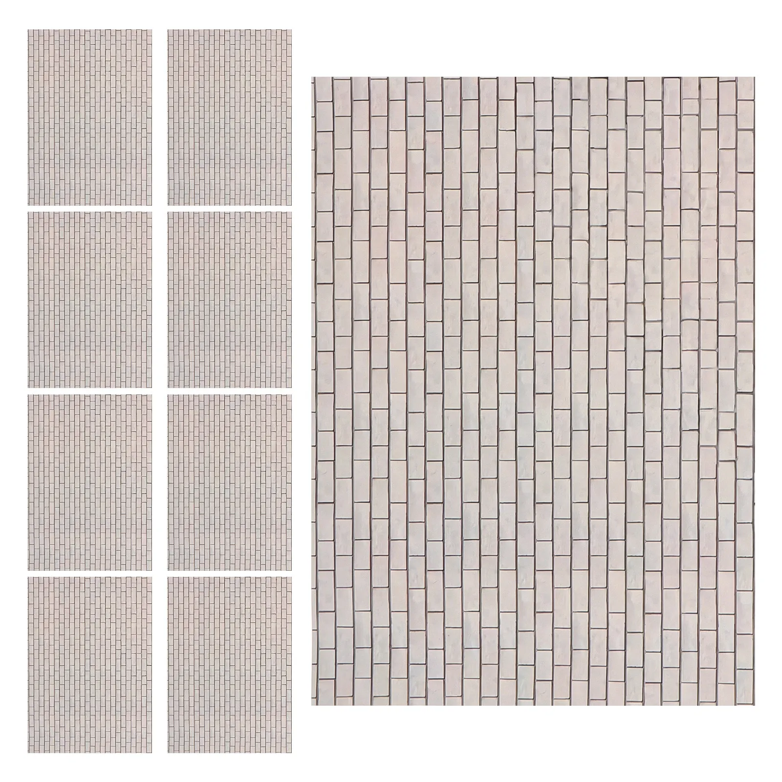9Pcs Peel Stick Miniature Dollhouse Wallpaper Self-Adhesive Wall Cladding Panels 1:12 Scale DIY Wainscoting Scrapbooking Mini
9Pcs Peel Stick Miniature Dollhouse Wallpaper Self-Adhesive Wall Cladding Panels 1:12 Scale DIY Wainscoting Scrapbooking Mini