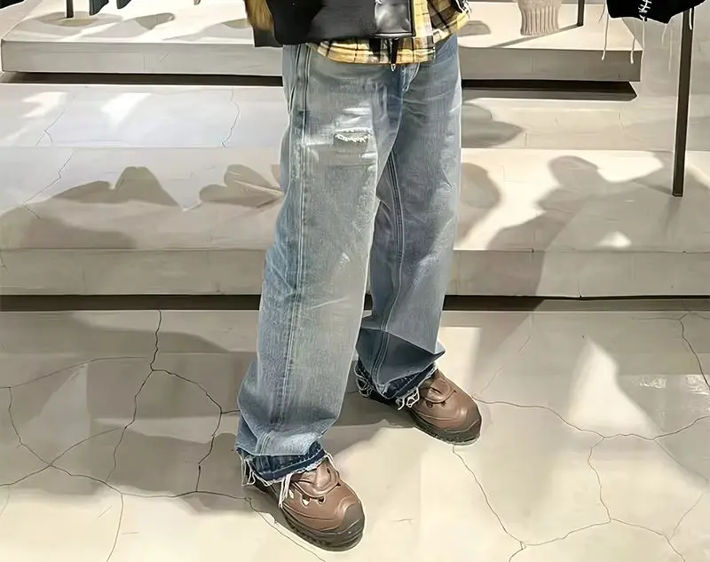 Y2k Streetwear Loose Straight Pants High Street Washed Pant Holes Casual Baggy Jeans Ripped Denim
Y2k Streetwear Loose Straight Pants High Street Washed Pant Holes Casual Baggy Jeans Ripped Denim