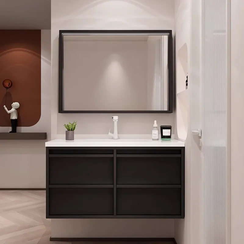 Black Skeleton Line Bathroom Cabinet Slate Seamless Ceramic Integrated Basin Combination French Medieval Style Washbasin Sink Si
Black Skeleton Line Bathroom Cabinet Slate Seamless Ceramic Integrated Basin Combination French Medieval Style Washbasin Sink Si