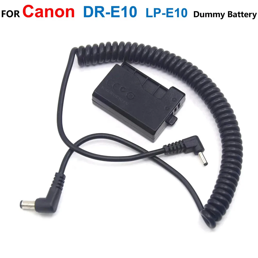 DR-E10 DC Coupler LP-E10 LC-E10 E10C Fake Battery With Spring DC Cable For Canon EOS 2000D 1200D 1300D 1500D X50 X70 T7 T5 T6
DR-E10 DC Coupler LP-E10 LC-E10 E10C Fake Battery With Spring DC Cable For Canon EOS 2000D 1200D 1300D 1500D X50 X70 T7 T5 T6
