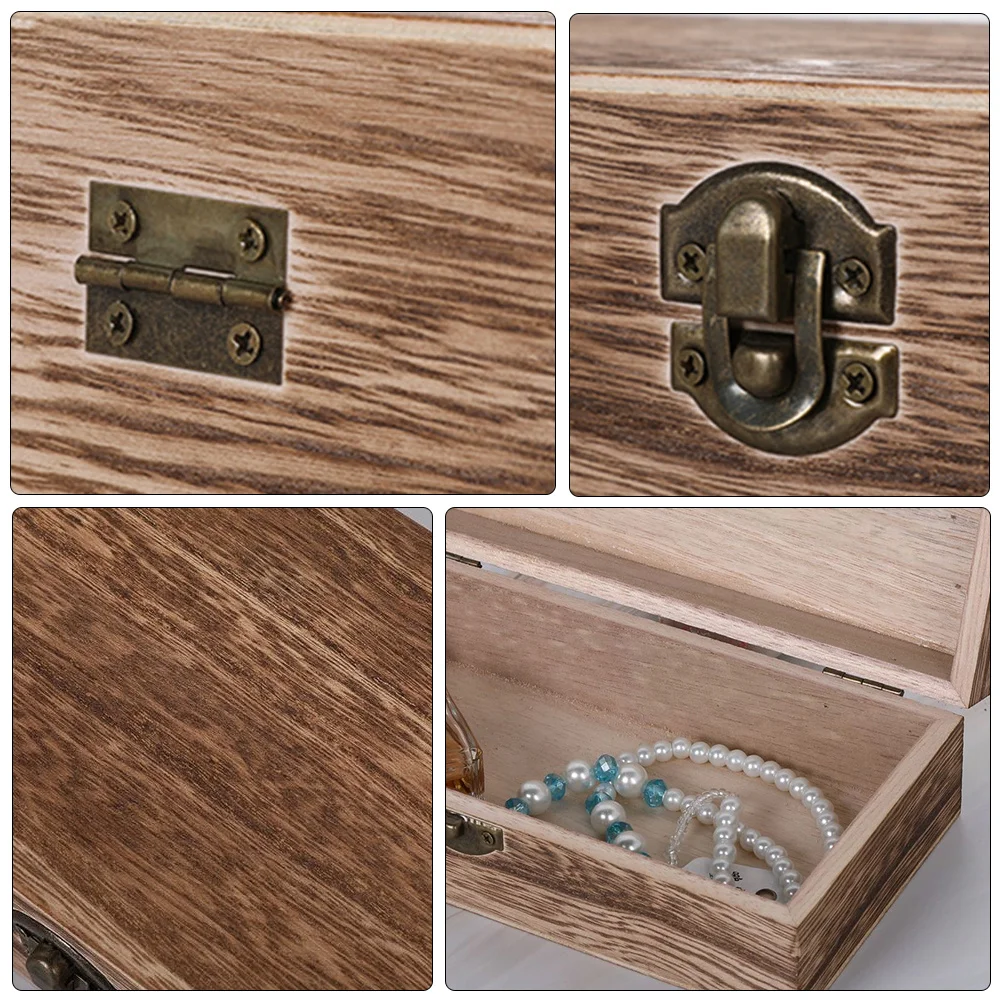 2Pcs Wood Storage Box Retro Style Jewelry Tea Organizer for Home Bedroom Study Table Storage Container Wood Box 
2Pcs Wood Storage Box Retro Style Jewelry Tea Organizer for Home Bedroom Study Table Storage Container Wood Box