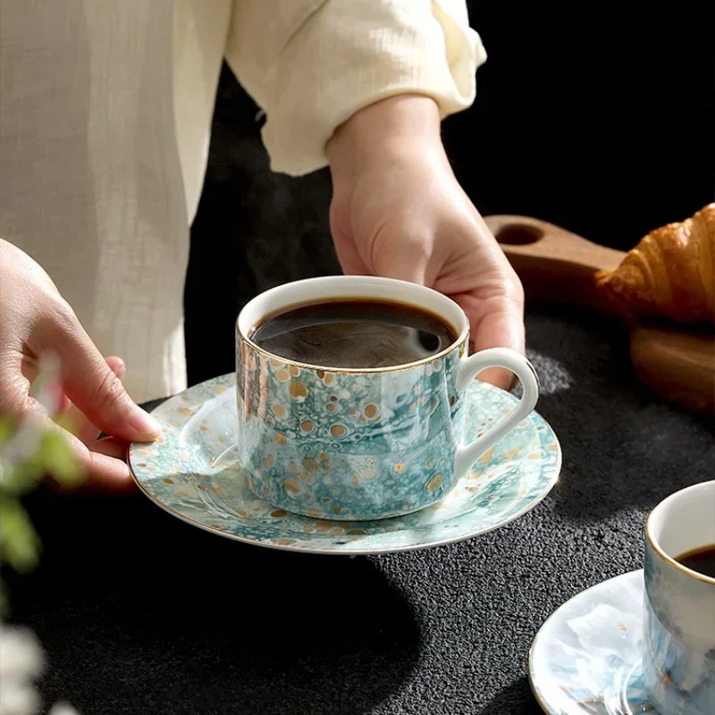 High-value Bone China Coffee Cup And Saucer European-style Ceramic Afternoon Tea Luxury Household Black With
High-value Bone China Coffee Cup And Saucer European-style Ceramic Afternoon Tea Luxury Household Black With