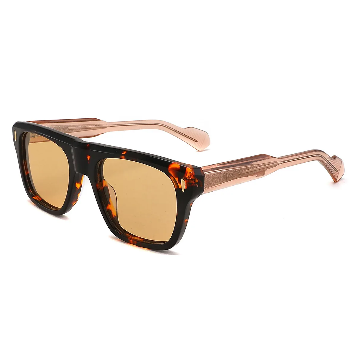 High-Quality Acetate Fiber Square Polarized Sunglasses Unisex Trendy Rivet Design Support Prescription Lenses
High-Quality Acetate Fiber Square Polarized Sunglasses Unisex Trendy Rivet Design Support Prescription Lenses