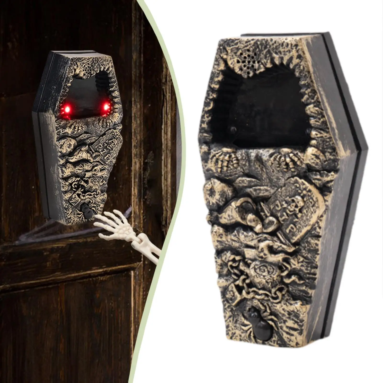 Halloween Doorbell with Lights Scary Halloween Decoration Electric with Spooky Sounds for Indoor Outdoor Atmosphere Party Decor
Halloween Doorbell with Lights Scary Halloween Decoration Electric with Spooky Sounds for Indoor Outdoor Atmosphere Party Decor
