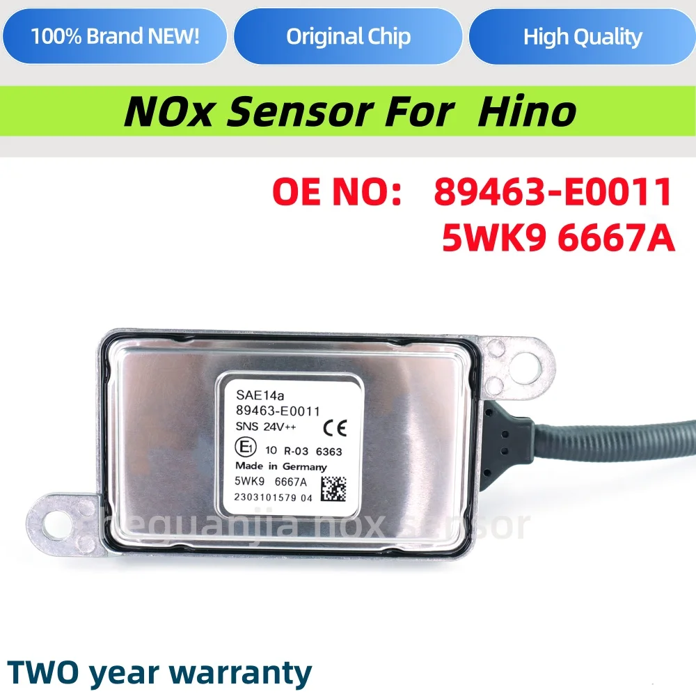 89463-E0013 5WK96667C NOx Sensor Nitrogen Oxide Sensor For Hino Diesel Truck SNS 24V
89463-E0013 5WK96667C NOx Sensor Nitrogen Oxide Sensor For Hino Diesel Truck SNS 24V
