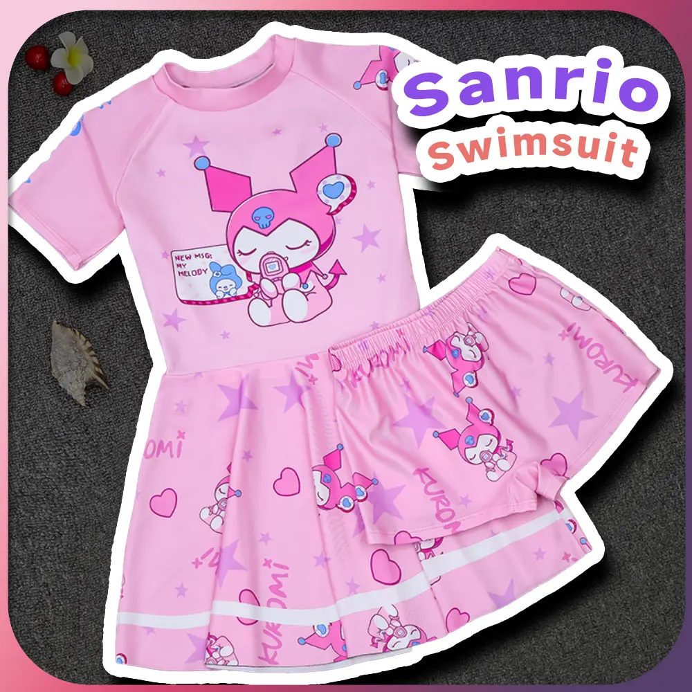 Kawaii Kuromi Children Swimsuit Two Piece Sanrio Anime Girl Swimwear Swimming Suit Bathing Suit Beach Clothes
Kawaii Kuromi Children Swimsuit Two Piece Sanrio Anime Girl Swimwear Swimming Suit Bathing Suit Beach Clothes