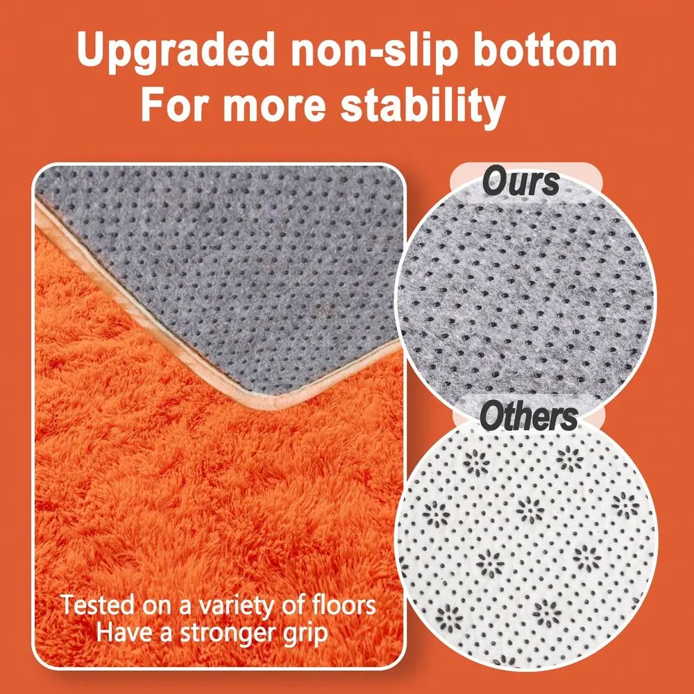 For Bedroom Rugs For Living Room Orange Fluffy Shaggy Area Rug Living Room Rug Bedroom Rugs Super Soft Cozy Rug NonSlip Carpet
For Bedroom Rugs For Living Room Orange Fluffy Shaggy Area Rug Living Room Rug Bedroom Rugs Super Soft Cozy Rug NonSlip Carpet