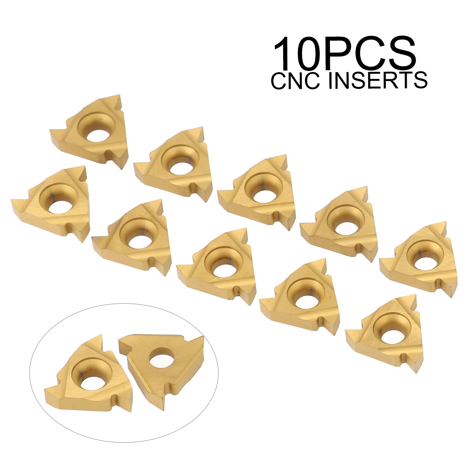 16ER AG60 External Thread Turning Tool Carbide Insert 10 PCS Steel Processing CNC Metal Lathe Tool Cutting Turning Inserts Set
16ER AG60 External Thread Turning Tool Carbide Insert 10 PCS Steel Processing CNC Metal Lathe Tool Cutting Turning Inserts Set