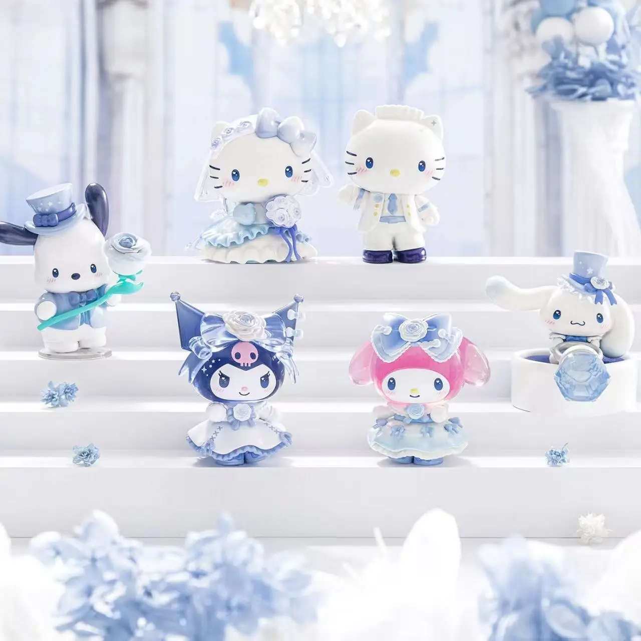 Sanrio Romantic Wedding Series Blind Box Hello Kitty Kuromi Cute Figure Collectible Model Desktop Ornament Gift Toy
Sanrio Romantic Wedding Series Blind Box Hello Kitty Kuromi Cute Figure Collectible Model Desktop Ornament Gift Toy