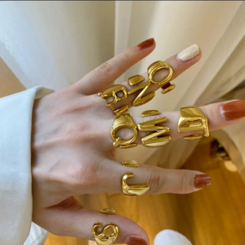 Металлическое кольцо на палец в корейском стиле DIY для женщин, из желтой латуни с покрытием из настоящего золота, модный дизайн с религиозными символами
Металлическое кольцо на палец в корейском стиле DIY для женщин, из желтой латуни с покрытием из настоящего золота, модный дизайн с религиозными символами