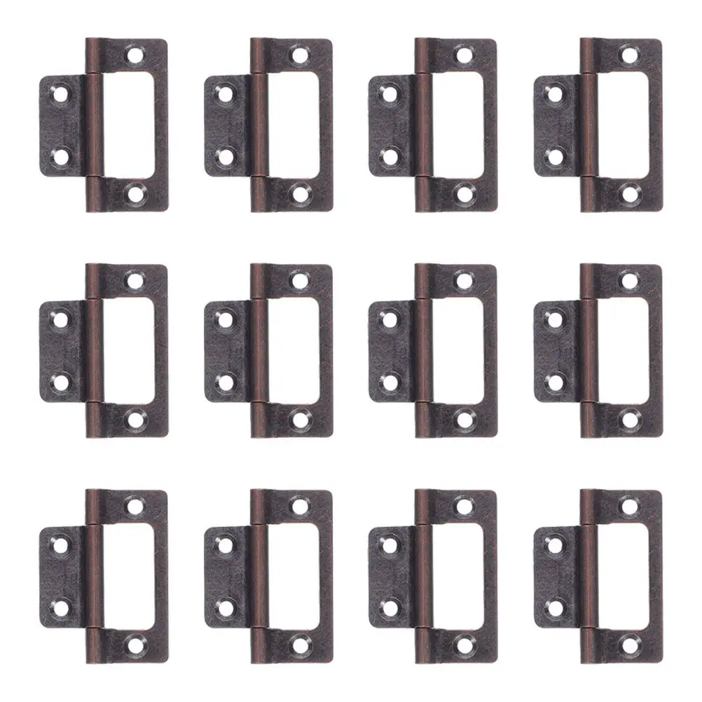 12Pcs Stainless Steel Silent Flush Cabinet Hinges Heavy Duty Flat Hinge for Kitchen Wardrobe Door Furniture Hardware Replacement
12Pcs Stainless Steel Silent Flush Cabinet Hinges Heavy Duty Flat Hinge for Kitchen Wardrobe Door Furniture Hardware Replacement