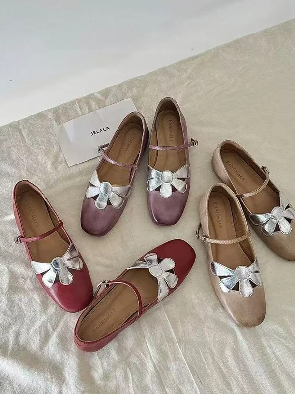 Sweet Style Lamb Skin Mary Jane Flat Bottom Women's Shoes Spring round Head One Row Buckle Flower Decoration Slip-On Shoes
Sweet Style Lamb Skin Mary Jane Flat Bottom Women's Shoes Spring round Head One Row Buckle Flower Decoration Slip-On Shoes