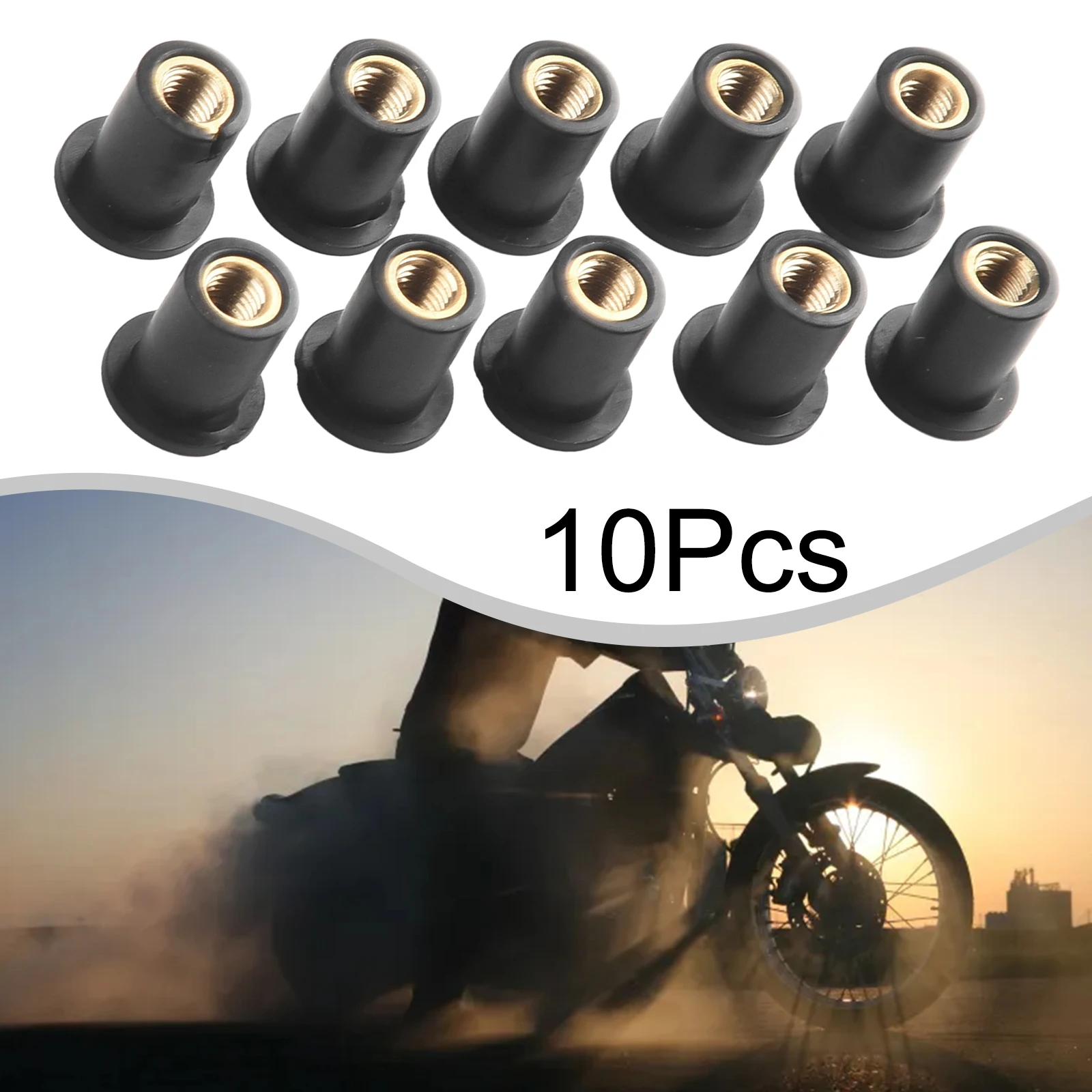 10pcs Motorcycle Windshield Rubber Nuts/M5 Vibration Damper Panel Mounting 5mm M5 Rubber Nuts For Most Windshields
10pcs Motorcycle Windshield Rubber Nuts/M5 Vibration Damper Panel Mounting 5mm M5 Rubber Nuts For Most Windshields