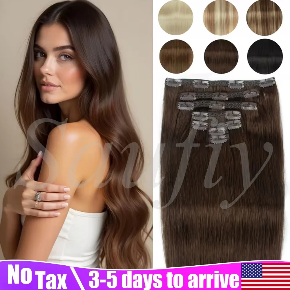 12-22inches Straight Clip in Hair Extensions Real Human Hair 7Pcs Per Set Clip in Hair Extensions Human Hair Extension Clip Ins for Women Natural Black Brown Blonde Clip In Human Hair Extensions
12-22inches Straight Clip in Hair Extensions Real Human Hair 7Pcs Per Set Clip in Hair Extensions Human Hair Extension Clip Ins for Women Natural Black Brown Blonde Clip In Human Hair Extensions