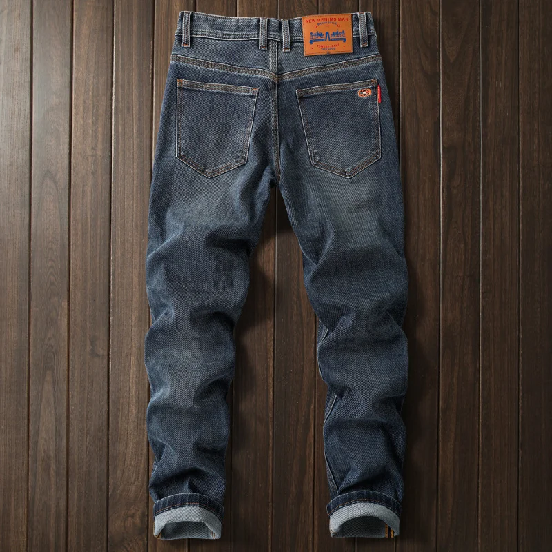 Мужские джинсы премиум-класса, облегающий крой, модные, с вышивкой цветов, повседневные, эластичные, узкие, ретро-синие брюки
Мужские джинсы премиум-класса, облегающий крой, модные, с вышивкой цветов, повседневные, эластичные, узкие, ретро-синие брюки