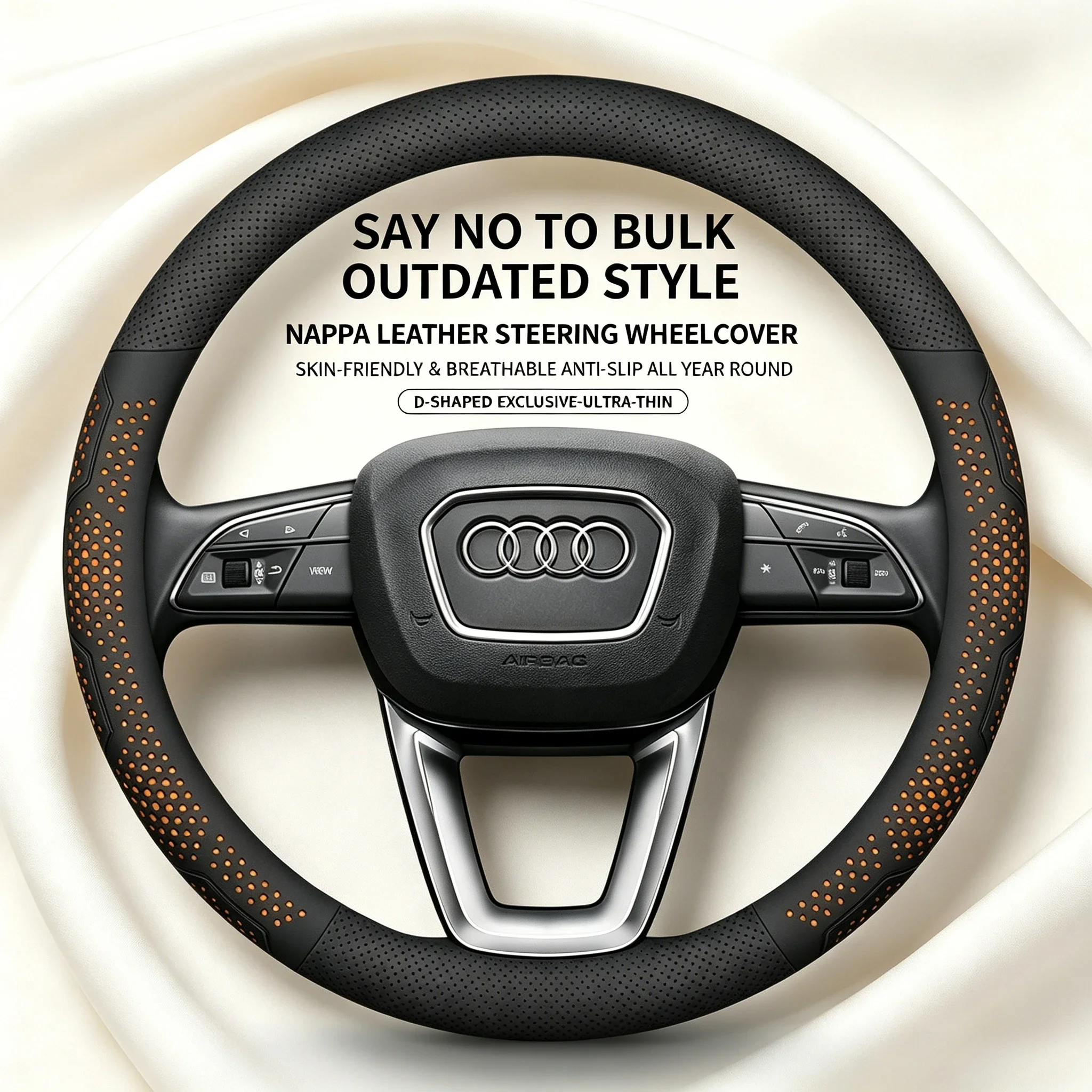 New Microfiber PU Leather Car Steering Cover 37-38CM Anti Slip Odorless For Audi A4 A5 A6 A7 Q3 Q5 Q8 Car Interior Accessories
New Microfiber PU Leather Car Steering Cover 37-38CM Anti Slip Odorless For Audi A4 A5 A6 A7 Q3 Q5 Q8 Car Interior Accessories