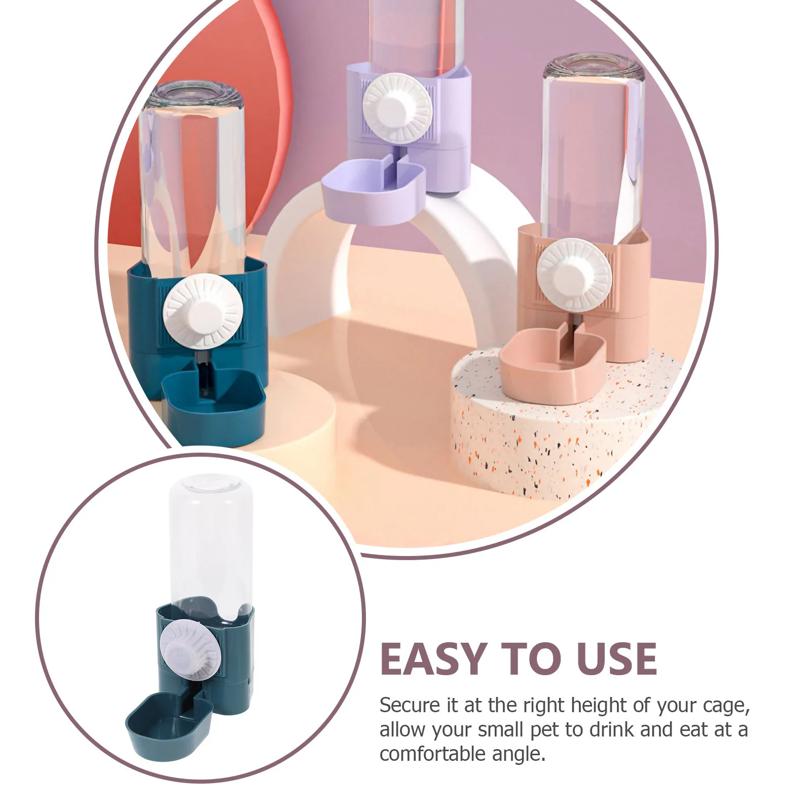 Bunny Water Dispenser Pet Cage Leak-Proof Hamster Bottle Hanging Water Feeder Small Pet Supplies Automatic Dog Feeder 
Bunny Water Dispenser Pet Cage Leak-Proof Hamster Bottle Hanging Water Feeder Small Pet Supplies Automatic Dog Feeder