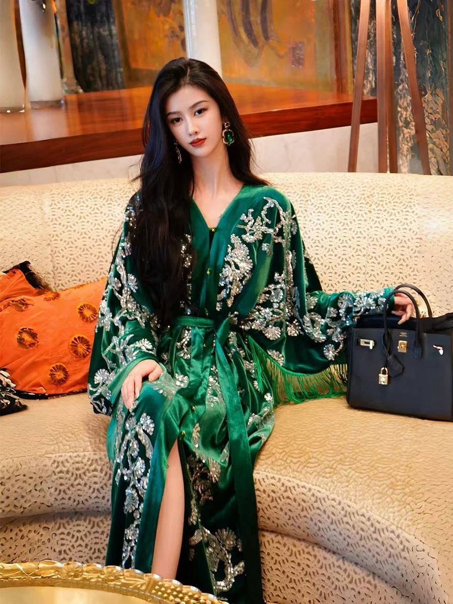 Cho Morning Robe Dr een, шелковая кисточка с вышивкой, новая китайская ветровка Long Sve V-Ne, женская мода
Cho Morning Robe Dr een, шелковая кисточка с вышивкой, новая китайская ветровка Long Sve V-Ne, женская мода