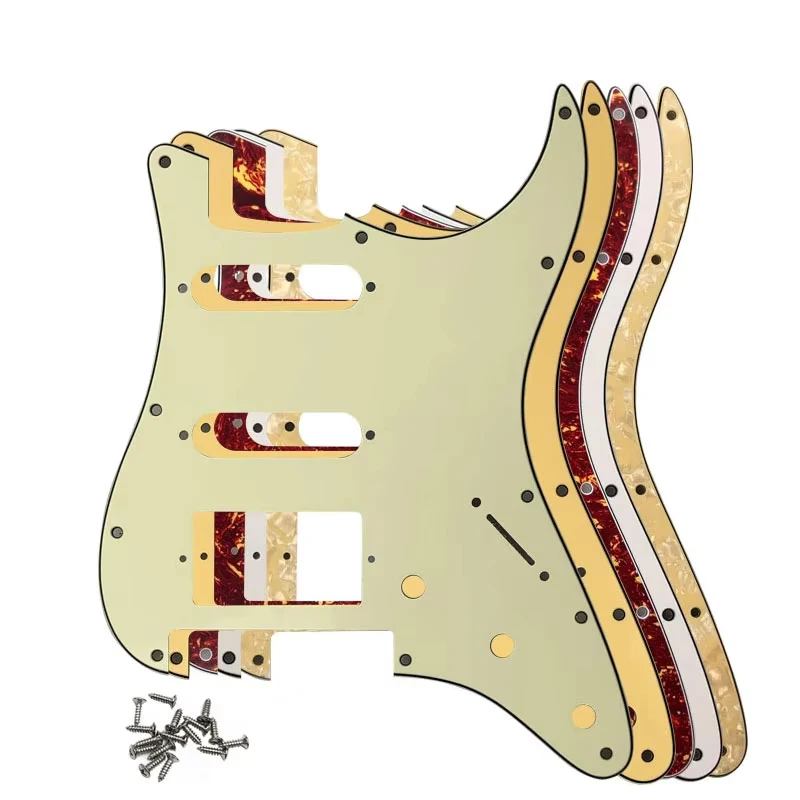 11-отверстный пикгард для электрогитары ST, комплект из передней и задней панелей и винтов, аксессуары для гитарных инструментов
11-отверстный пикгард для электрогитары ST, комплект из передней и задней панелей и винтов, аксессуары для гитарных инструментов